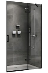 Душевая дверь Abber Zart AG08100B 100x195, профиль черный