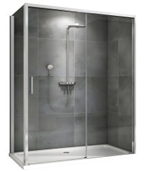 Душевой уголок Abber Komfort AG93120-S102 120x100, профиль хром