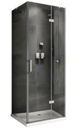 Душевой уголок Abber Zart AG08090-S81 90x80, профиль хром