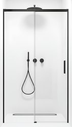 Душевая дверь Radaway Idea Black DWJ 130 L, профиль черный