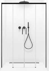 Душевая дверь Radaway Idea Black DWD 150, профиль черный