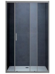 Душевая дверь Vincea Alpha VDS-3AL110CLGM 110x190, профиль вороненая сталь