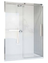 Душевая дверь Vincea Como Soft VDS-1CS150CL 150x195, профиль хром