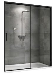 Душевая дверь Abber Komfort AG93140B 140x200, профиль черный