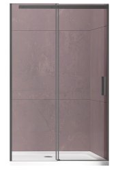 Душевая дверь Vincea Dice VDS-4D160CLGM 160x200, профиль вороненая сталь