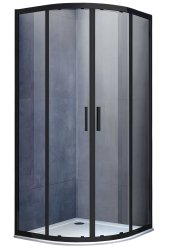 Душевой уголок Vincea Alpha VSQ-3AL800CLB 80x80, профиль черный