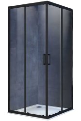 Душевой уголок Vincea Alpha VSS-3AL900CLB 90x90, профиль черный