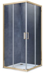 Душевой уголок Vincea Alpha VSS-3AL900CLG 90x90, профиль брашированное золото