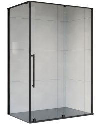 Душевой уголок Vincea Arno VSR-1A9012CLB 120x90, профиль черный