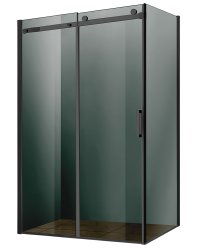 Душевой уголок Vincea Como VSR-1C9012CGB 120x90, профиль черный