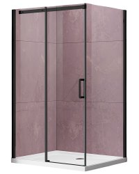 Душевой уголок Vincea Dice VSR-4D8016CLB 160x80, профиль черный