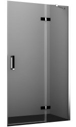 Душевая дверь Wasserkraft Aller Black 10H05RB 120x200, профиль хром