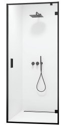 Душевая дверь Wasserkraft Elbe 74P27 80,5x200, профиль черный