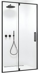 Душевая дверь Wasserkraft Elbe 74P12 100x200, профиль черный