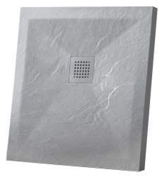Душевой поддон Vincea VST-4SR9090G 90x90 из искусственного камня, серый