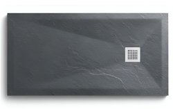 Душевой поддон Vincea VST-4SR9014A 140x90 из искусственного камня, антрацит