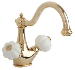 Смеситель для раковины Migliore Olivia 19024, золото