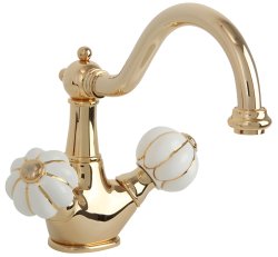 Смеситель для раковины Migliore Olivia 19032, золото