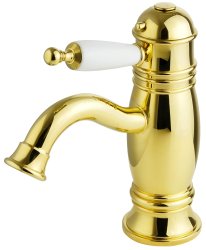 Смеситель для раковины Migliore Oxford 19175 с термостатом, золото
