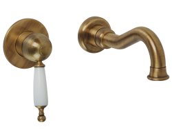 Встраиваемый смеситель для раковины Migliore Oxford 19092, бронза