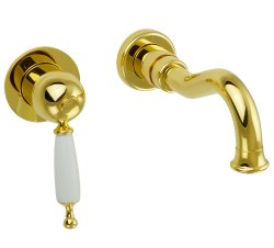 Встраиваемый смеситель для раковины Migliore Oxford 19171, золото