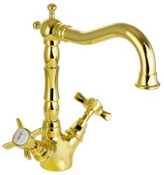 Смеситель для раковины Migliore Princeton 19379, золото