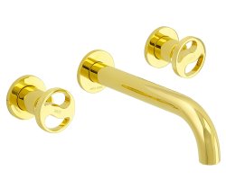 Встраиваемый смеситель для раковины Migliore Reversa 28205, золото