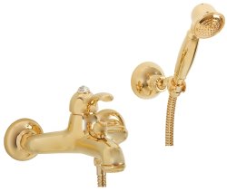 Смеситель для ванны с душем Migliore Lem Crystal 18890, золото