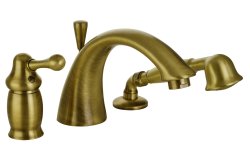 Смеситель на борт ванны с душем Migliore Maya 18914, бронза