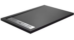 Душевой поддон WasserKraft Abens 20T06 120x80 из искусственного камня, черный