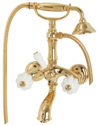 Смеситель для ванны с душем Migliore Olivia 19020, золото