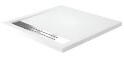 Душевой поддон WasserKraft Mindel 85T03 90x90 из искусственного камня, белый