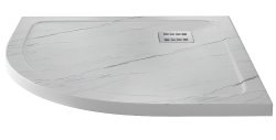 Душевой поддон WasserKraft Rhin 44T01 90x90 из искусственного камня, белый