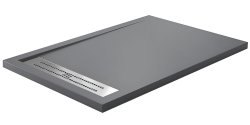 Душевой поддон WasserKraft Wiese 84T36 120x90 из искусственного камня, серый