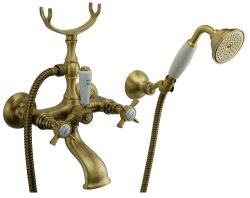 Смеситель для ванны с душем Migliore Princeton 19344, бронза