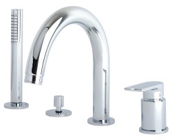 Смеситель на борт ванны с душем Migliore Tenesi 25423, хром