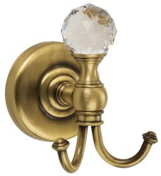 Крючок двойной Migliore Amerida 16563, бронза