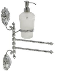 Полотенцедержатель с дозатором Migliore Cleopatra 16674, хром