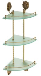 Полка угловая Migliore Cleopatra 16640, бронза