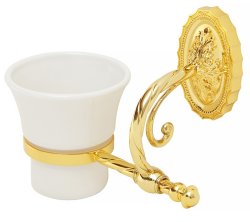 Стакан настенный Migliore Edera 16952, золото