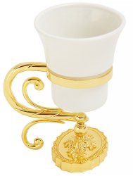 Стакан настольный Migliore Edera 16953, золото