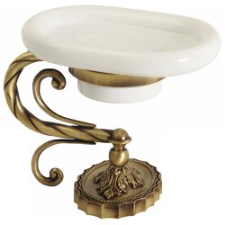 Мыльница настольная Migliore Edera 16896, бронза