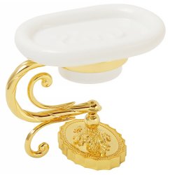 Мыльница настольная Migliore Edera 16944, золото