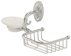 Мыльница с корзинкой Migliore Edera 16945, хром