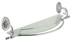 Стеклянная полка Migliore Edera 16922, хром