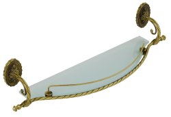 Стеклянная полка Migliore Edera 16898, бронза