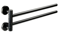 Полотенцедержатель двойной Migliore Fortis 31765 поворотный, черный