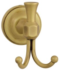 Крючок двойной Migliore Fortuna 27710, бронза