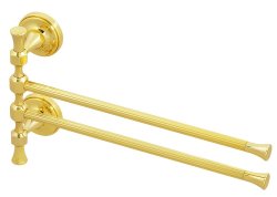 Полотенцедержатель двойной Migliore Fortuna 27675 поворотный, золото