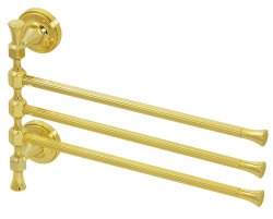 Полотенцедержатель тройной Migliore Fortuna 27678 поворотный, золото